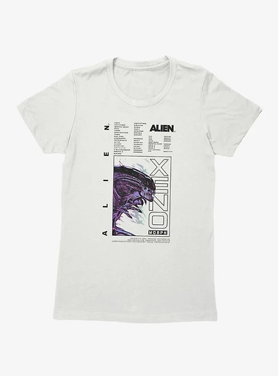 Alien Xenomorph Scan Womens T-Shirt