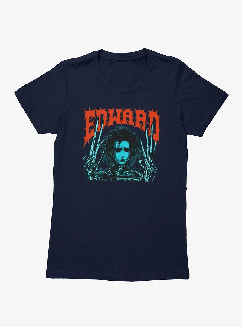 Edward Scissorhands Metal Womens T-Shirt