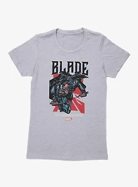 Marvel Comics Retro Blade Vampire Hunter Attack Womens T-Shirt BoxLunch Exclusive