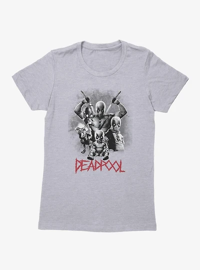 Marvel Deadpool Deadpools Collage Womens T-Shirt BoxLunch Exclusive