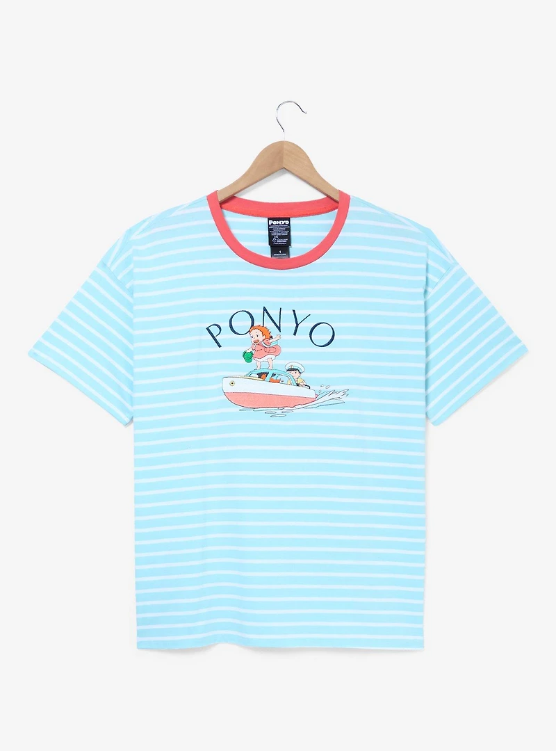 Studio Ghibli® Ponyo Sosuke & Striped Women's T-Shirt - BoxLunch Exclusive