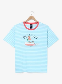 Studio Ghibli® Ponyo Sosuke & Striped Women's T-Shirt - BoxLunch Exclusive