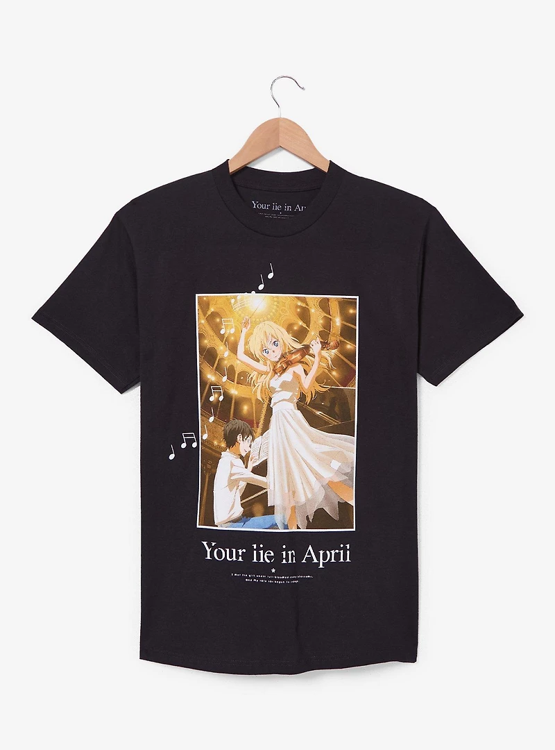 Your Lie April Poster T-Shirt - BoxLunch Exclusive