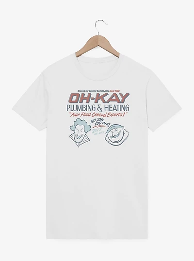 Home Alone Oh-Kay Plumbing & Heating T-Shirt