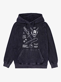 Stranger Things Hellfire Club Become A Player Mineral Wash Hoodie