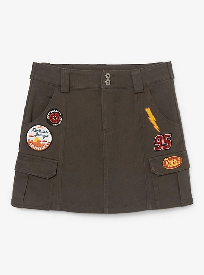 Disney Pixar Cars Lightning McQueen Patches Cargo Skirt - BoxLunch Exclusive