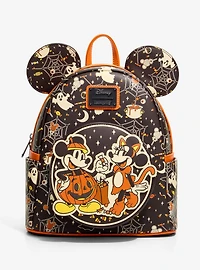 Loungefly Disney Mickey & Minnie Halloween Costumes Glow-in-the-Dark Mini Backpack - BoxLunch Exclusive