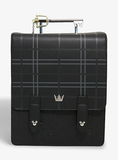 Loungefly Disney Kingdom Hearts Plaid Keyblade Mini Backpack - BoxLunch Exclusive