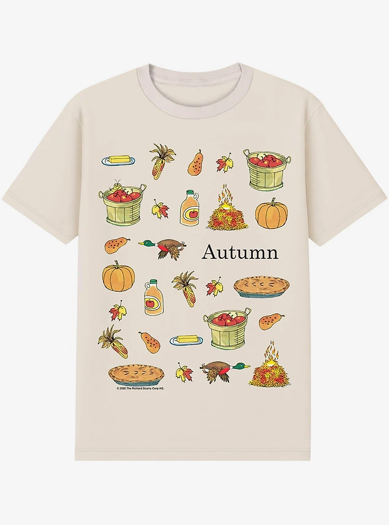 Richard Scarry Autumn Vibes T-Shirt
