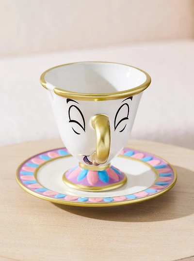 Disney Beauty and The Beast Chip Teacup & Saucer Set - BoxLunch Exclusive