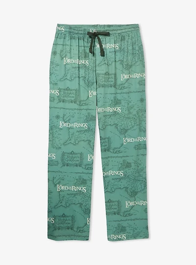 the Lord of Rings Middle-earth Map Allover Print Sleep Pants — BoxLunch Exclusive