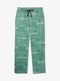 the Lord of Rings Middle-earth Map Allover Print Sleep Pants — BoxLunch Exclusive
