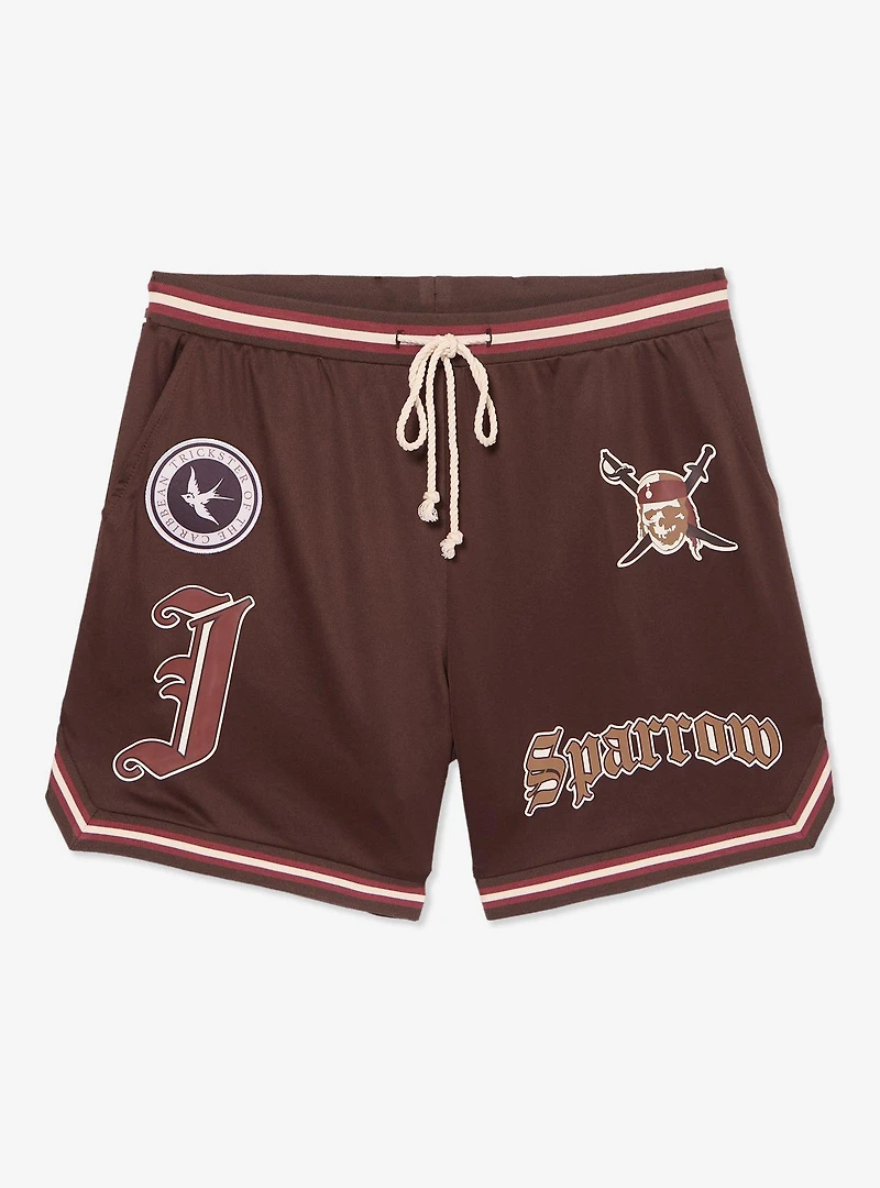 Disney Pirates of the Caribbean Jack Sparrow Basketball Shorts - BoxLunch Exclusive