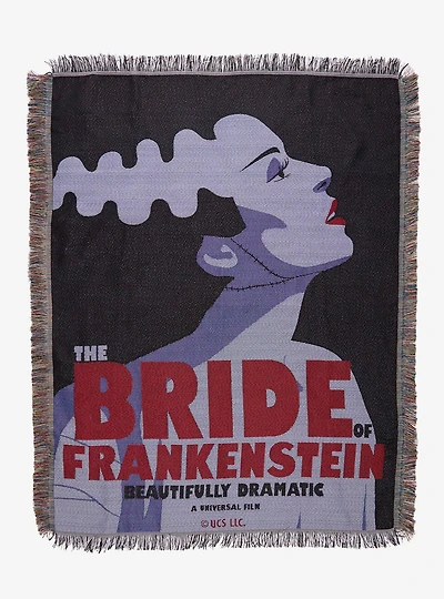 The Bride of Frankenstein Tapestry Throw - BoxLunch Exclusive