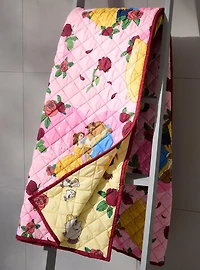 Disney Beauty and the Beast Retro Reversible Quilted Blanket — BoxLunch Exclusive