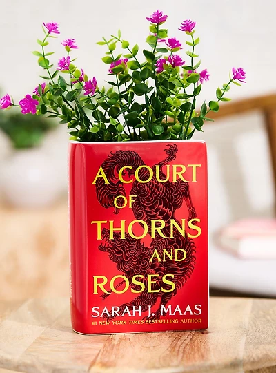 A Court of Thorns and Roses Book Figural Vase