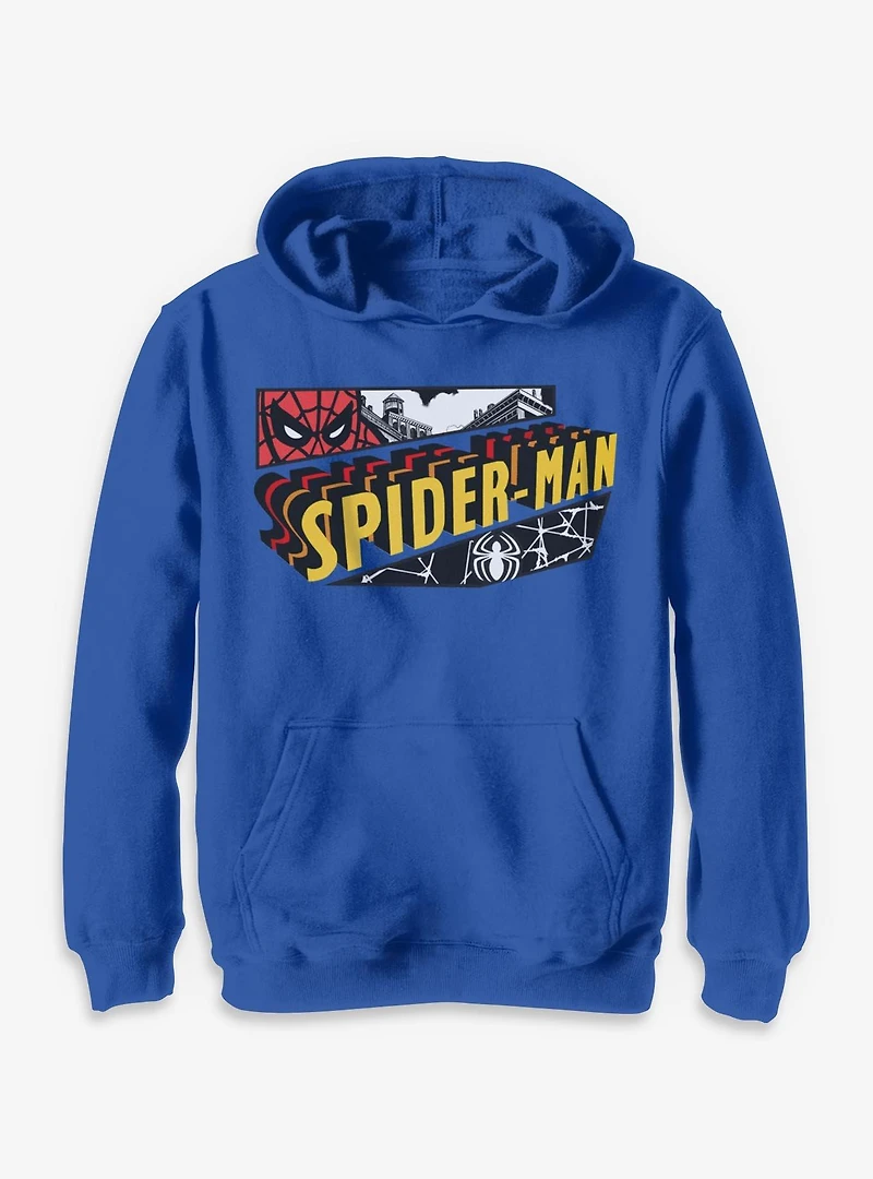 Marvel Spider-Man Face Close Up Youth Hoodie