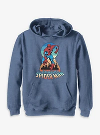 Marvel Spider-Man Running Sunset  Youth Hoodie