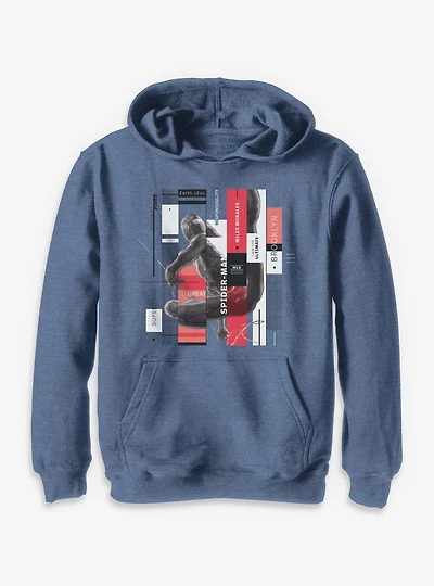 Marvel Spider-Man Panels Puzzle Movement Youth Hoodie