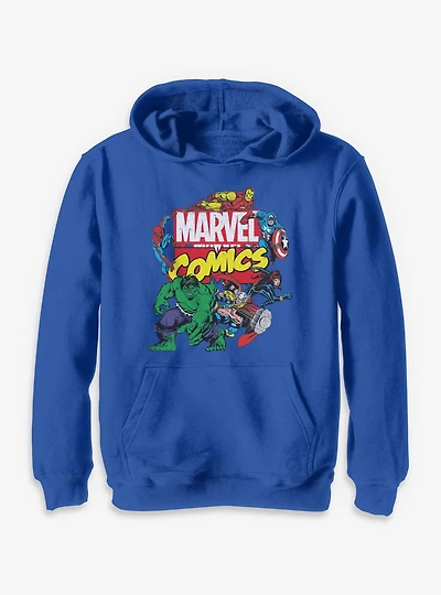 Marvel Classic Logo Avengers Comics Youth Hoodie