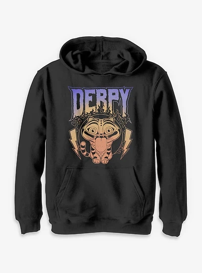 KPop Demon Hunters Derpy The Tiger Retro Metal Youth Hoodie