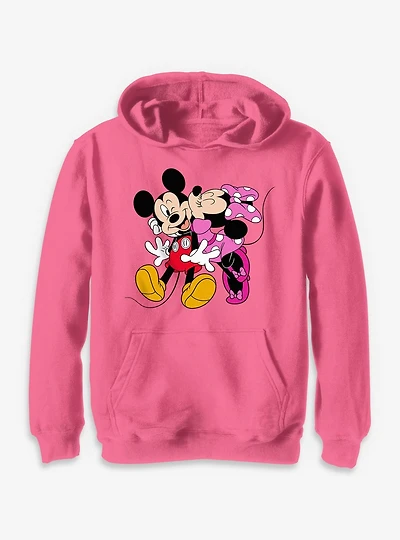 Disney Mickey Mouse & Minnie Hugs Kisses Youth Hoodie