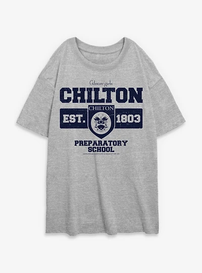 Gilmore Girls Property Of Chilton Preparatory School Womens Oversized T-Shirt