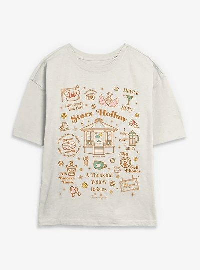 Gilmore Girls Stars Hollow Icons Womens Skimmer T-Shirt