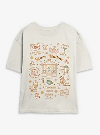 Gilmore Girls Stars Hollow Icons Womens Skimmer T-Shirt