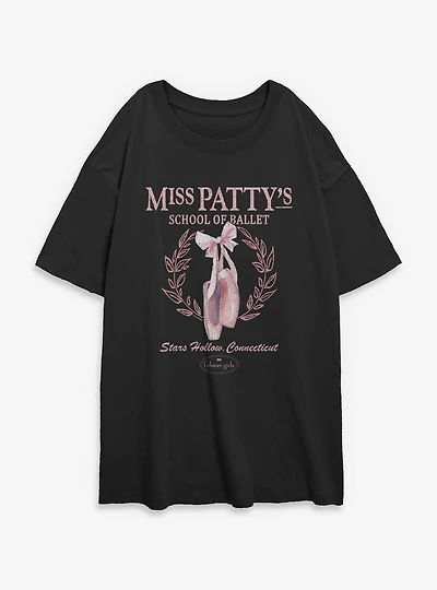 Gilmore Girls Miss Patty's School Of Ballet Womens Oversized T-Shirt