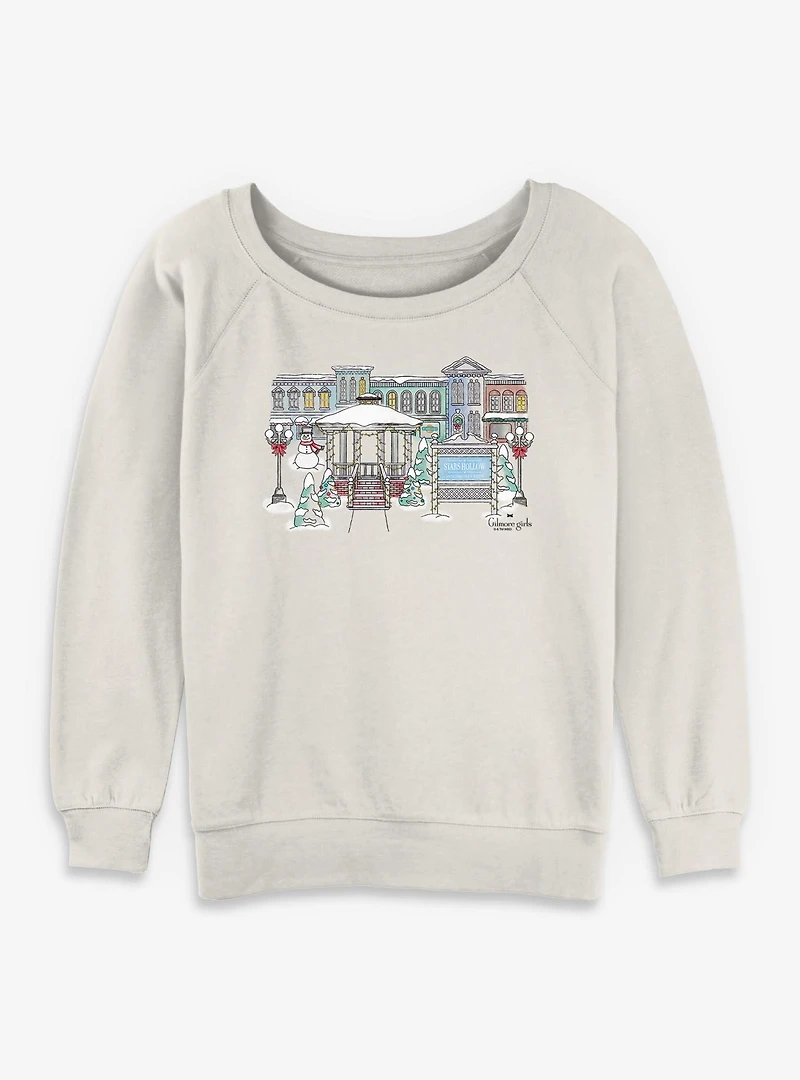 Gilmore Girls Stars Hollow Winter Womens Slouchy Sweatshirt