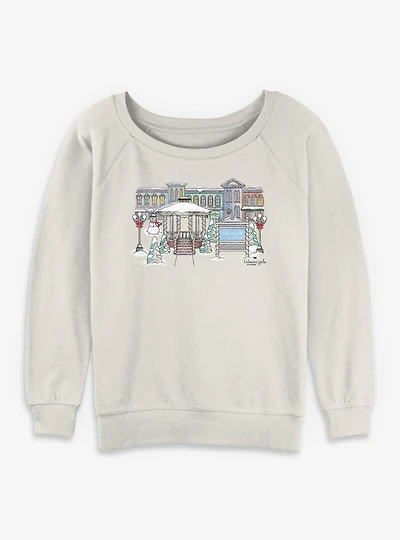 Gilmore Girls Stars Hollow Winter Womens Slouchy Sweatshirt
