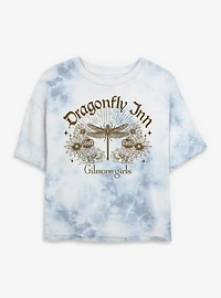 Gilmore Girls Dragonfly Inn Antique Womens Tie-Dye Crop T-Shirt