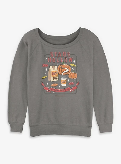 Gilmore Girls Autumn Festival Womens Slouchy Sweatshirt