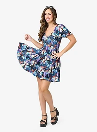 Disney Villains Collection by Unique Vintage Villain Print Flare Dress