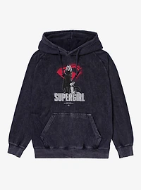 DC Supergirl & Krypto Not Anyone's Sidekick Mineral Wash Hoodie