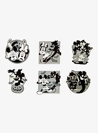 Loungefly Disney Mickey & Minnie Black & White Halloween Blind Box Enamel Pin