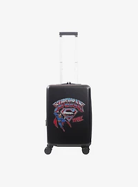 FUL DC Comics Superman "Man of Steel" 22.5" Hardside Carry-On Spinner Luggage