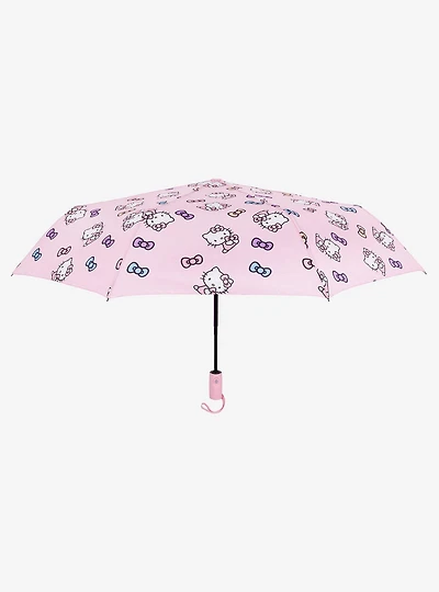Hello Kitty Gradient Bow Pink with Multicolor Print Umbrella