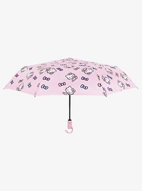Hello Kitty Gradient Bow Pink with Multicolor Print Umbrella