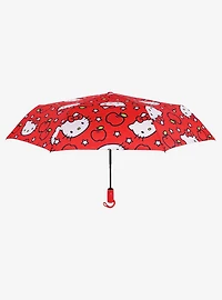 Hello Kitty Apples Red Allover Print Umbrella