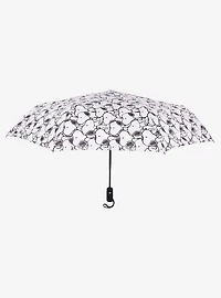 Peanuts Snoopy Black & White Allover Print Umbrella