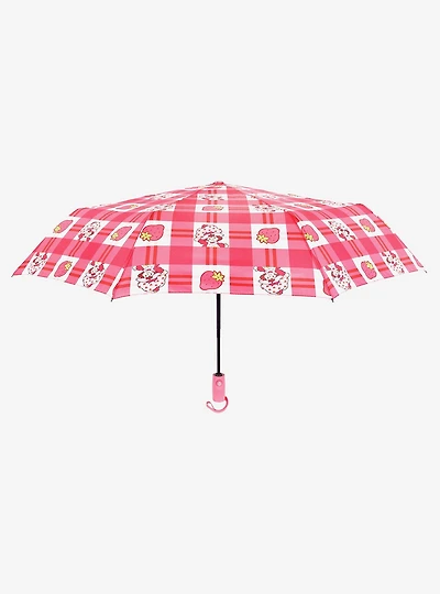 Strawberry Shortcake Gingham Plaid Umbrella