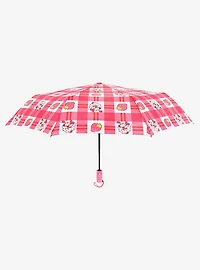 Strawberry Shortcake Gingham Plaid Umbrella