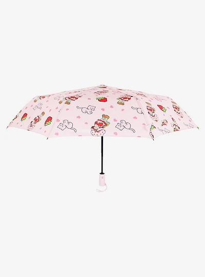 Strawberry Shortcake Heart Print Compact Umbrella