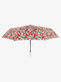 Strawberry Shortcake Toss Print Compact Umbrella