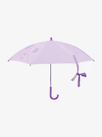 Disney Minnie Mouse Lilac Kids Umbrella with Bow Tie Wrap