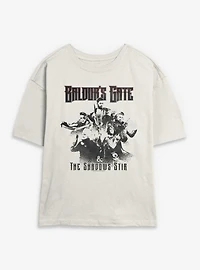 Dungeons & Dragons Baldurs Gate III Characters Shadows Stir Womens Skimmer T-Shirt