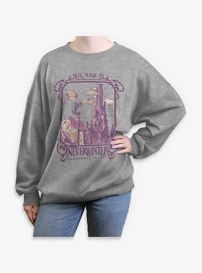 Dungeons & Dragons Seek Magic Neverwinter Womens Oversized Sweatshirt