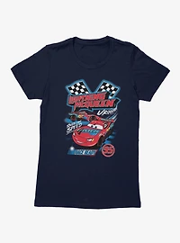 Disney Cars Lightning McQueen Speed Racing Mash Up Womens T-Shirt